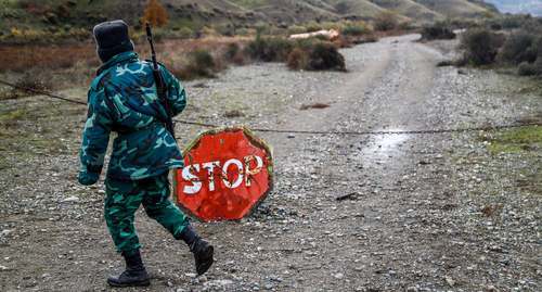 Azerbaijani serviceman, December 14, 2020. Photo by Aziz Karimov for the Caucasian Knot