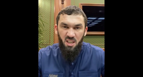 Magomed Daudov, Speaker of the Chechen Parliament. Screenshot of the post on Daudov's Instagram https://www.instagram.com/p/CJbM0e9qpf2/