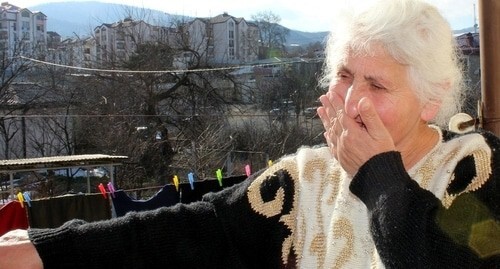 A refugee in the boarding house for elderly persons. Stepanakert, March 2, 2021. Photo by Alvard Grigoryan for the "Caucasian Knot"