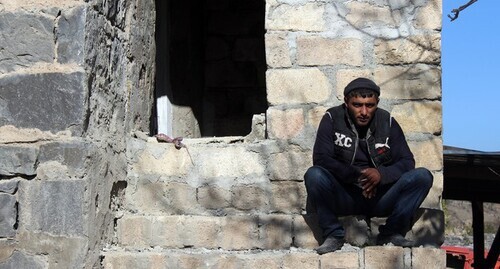 Resident of one of the territories of Nagorno-Karabakh that came under Azerbaijan's control, November 16, 2021. Photo by Armine Martirosyan for the Caucasian Knot