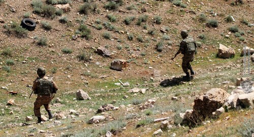 Military servicemen of the Armenian Army, May 11, 2021. Photo courtesy of the press service of the Ministry of Defence of Armenia