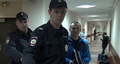 Igor Nagavkin in a court, June 2017. Screenshot: http://www.youtube.com/watch?v=TIZ5jAB5Sgc