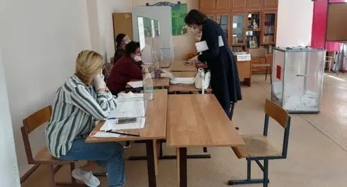 A polling station. Photo by Tatiana Filimonova for the Caucasian Knot