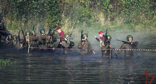 The tests for the right to wear a maroon beret among the National Guard Special Operations officers. Photo by the press service of the National Guard of Russia https://rosguard.gov.ru/news/article/pravo-nosheniya-krapovogo-bereta-zasluzhili-14-specnazovcev-rosgvardii