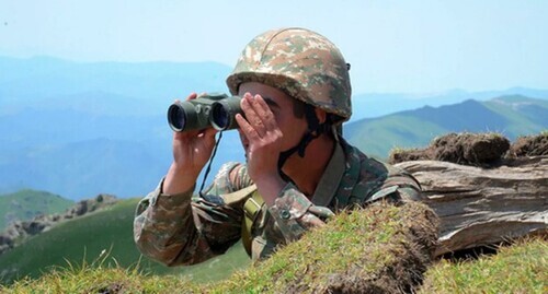 An Armenian soldier. Photo by the press service of the Armenian Ministry of Defence