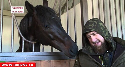 Ramzan Kadyrov. Screenshot of the video by the Grozny TV channel https://www.youtube.com/watch?v=rzrN_MbNSaw