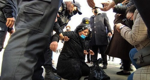 Rally of those convicted in the "Terter case" in Baku. Screenshot: https://minval.az/news/124190177