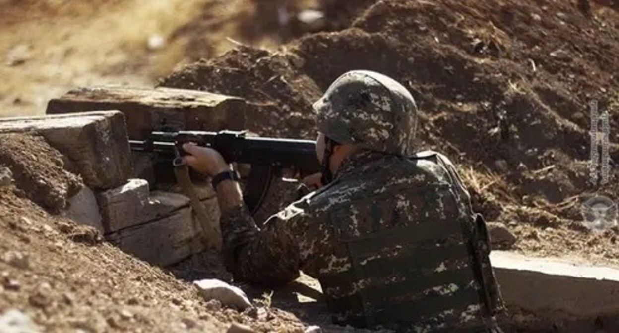 Soldier of the Armenia Army. Photo: press service of the Ministry of Defence of Armenia, https://mil.am/hy/news/10185