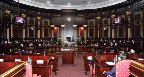 A session of the Supreme Court of Azerbaijan. Photo by the press service of the court http://www.supremecourt.gov.az/ru