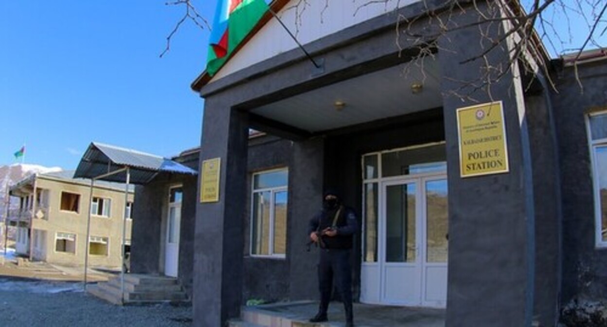 The Azerbaijani Police Department in  Nagorno-Karabakh. Photo by Aziz Karimov for the "Caucasian Knot"