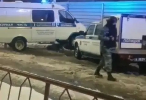 Police in Volgograd. Screenshot: https://www.instagram.com/p/CYUZie2h8QE/