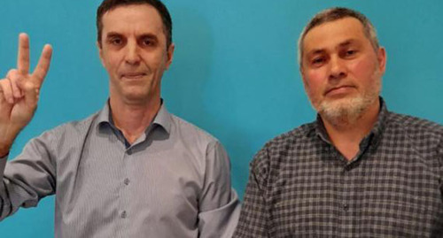 Eduard Ataev (on the right) and Murad Manapov. Photo by the press service of the Human Rights Centre (HRC) "Memorial" https://memohrc.org