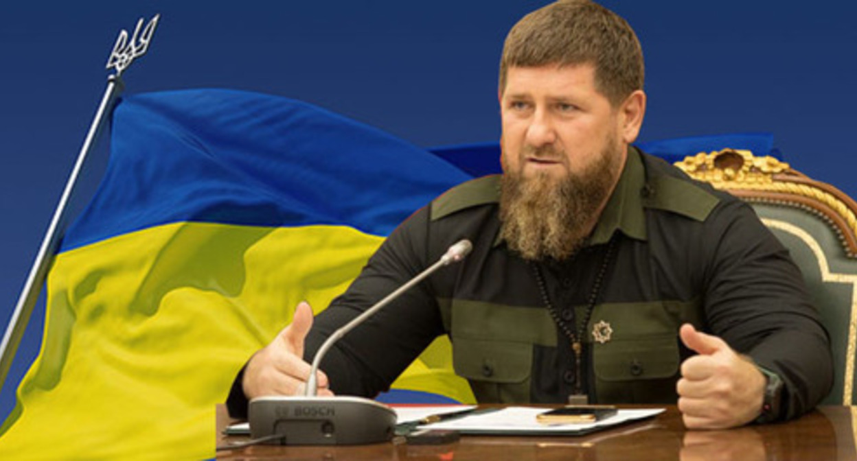 Ramzan Kadyrov. Collage prepared by the Caucasian Knot. Photo: UP9 https://ru.wikipedia.org/wiki/; Grozny-Inform