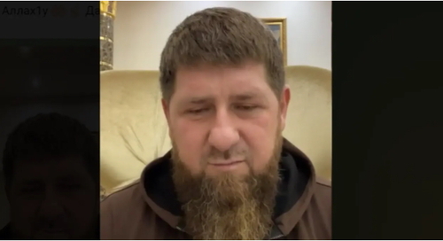 Screenshot of video posted on Kadyrov’s Telegram Channel on February 26, 2022, https://web.telegram.org/z/#-11411719420220