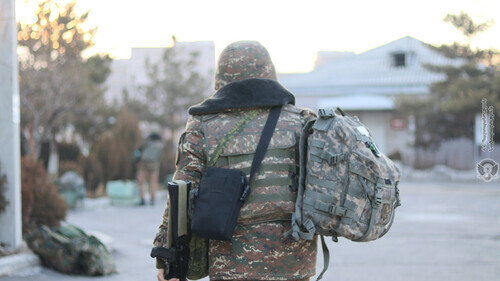 An Armenian soldier. Photo by the press service of the Ministry of Defence of Armenia https://mil.am/hy/news/10408