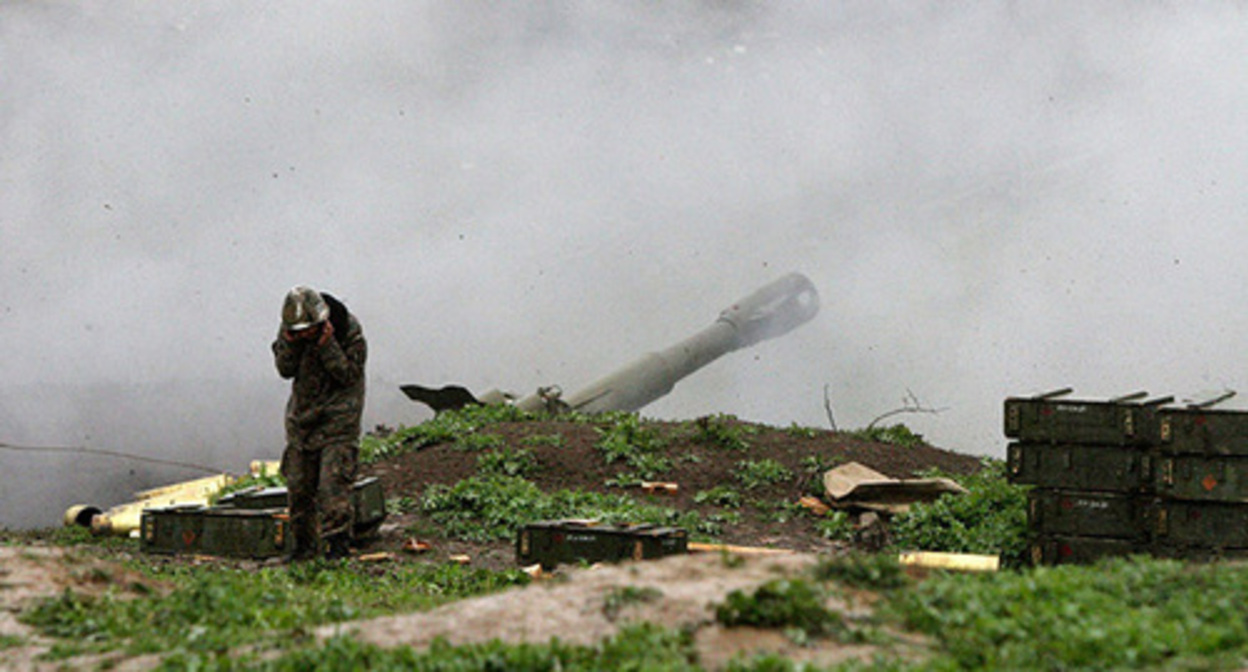 On the line of contact in Nagorno-Karabakh. Photo: https://minval.az/news/123651208