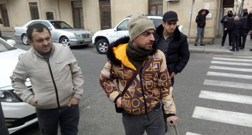 Karabakh war veterans held an action in Baku, March 2022. Photo by Kyamal Ali for the "Caucasian Knot"