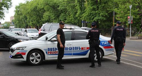 The police during protests. Yerevan, May 1, 2022. Photo by Tigran Petrosyan for the "Caucasian Knot"