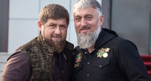 Ramzan Kadyrov (on the left) and  Adam Delimkhanov. Photo: https://chechnyatoday.com/