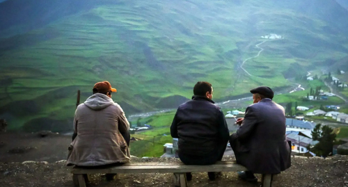 Residents of the Khynalyg village in Azerbaijan. Photo by Aziz Karimov for the Caucasian Knot