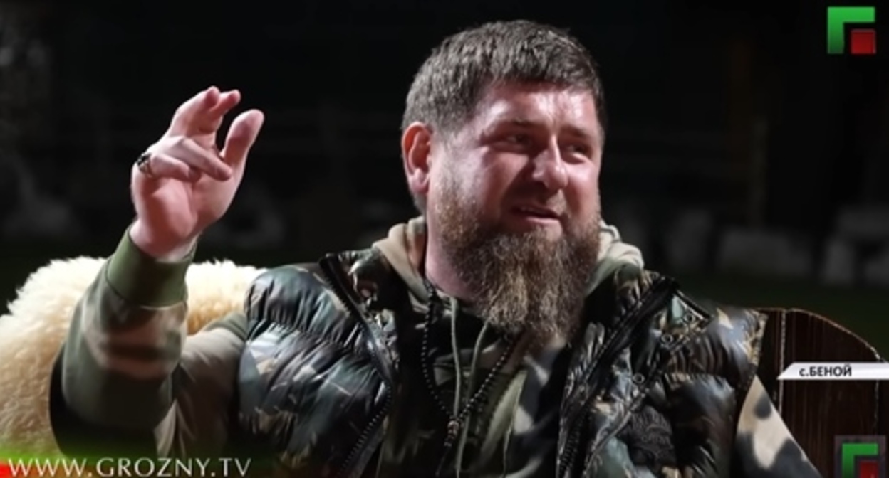 Ramzan Kadyrov. Image made from video posted by Grozny-Inform; https://www.youtube.com/watch?v=ZqUFHL88YFo