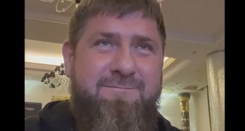 SRamzan Kadyrov. Screenshot of the video https://vk.com/kadyrov_ramzan_ahmatovich