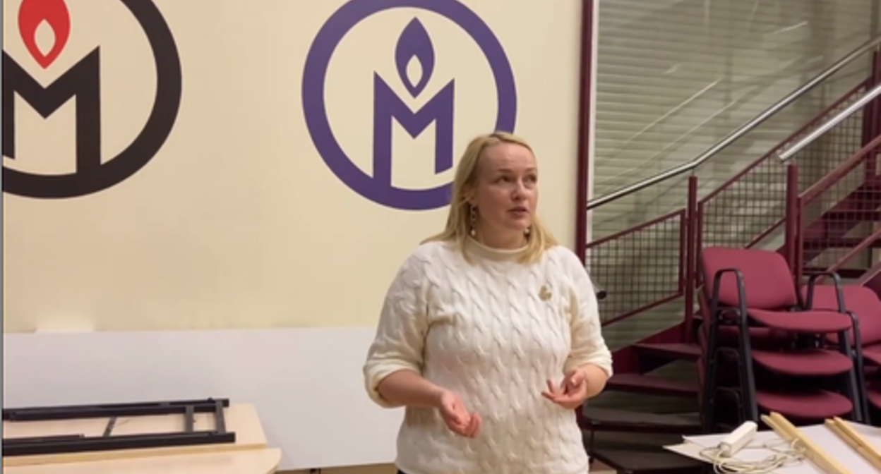 Marina Agaltsova, an advocate. Screenshot of the video https://t.me/polniypc/2743