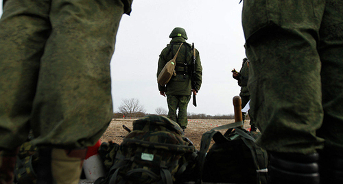 Soldiers. Photo by Eduard Kornienko, Yuga.ru