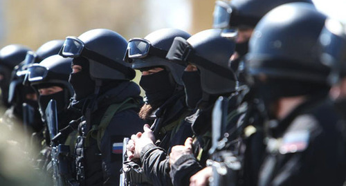 Chechen fighters. Photo: Grozny Inform https://www.grozny-inform.ru/