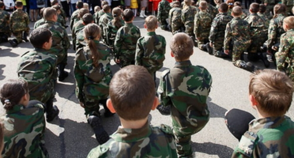 Pupils of a cadet school in Stavropol, photo: https://ставкадет.рф/p613aa1.html