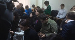 Listeners in the broadcast hall during a hearing on the case of the liquidation of the MHG. Photo by the "Caucasian Knot"  correspondent