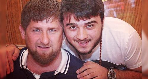 Ramzan Kadyrov and his nephew. Screenshot of the post on Instagram* account "Kadyrov's Crew" https://www.instagram.com/kadyrov.team/?hl=tr"