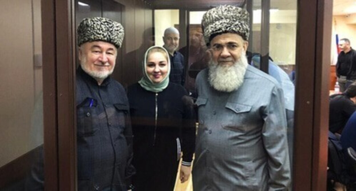 Malsag Uzhakhov, Zarifa Sautieva and Akhmed Barakhoev (from left to right), March 2021. Photo by  Bagaudin Myakiev