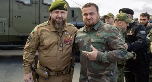 Ramzan Kadyrov and Turpal-Ali Ibragimov (on the right). Photo from the Telegram channel za_kra_bistriy_95