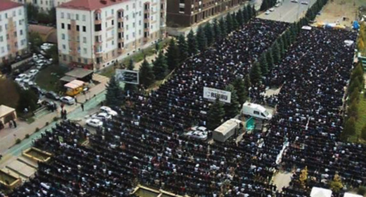 A rally in Magas. October 2018. Photo: https://memohrc.org/ * included in the list of Russian foreign agents