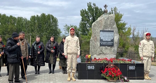 A monument to Stalin's deportees, photo by the press service of the Ketchenersky District of Kalmykia