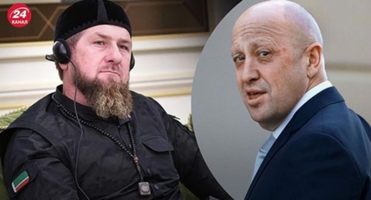 Ramzan Kadyrov (on the left) and Evgeny Prigozhin. Photo: https://24tv.ua/ru/chto-delali-by-kadyrov-ili-prigozhin-esli-by-prishli-k-vlasti-24-kanal_n2174049