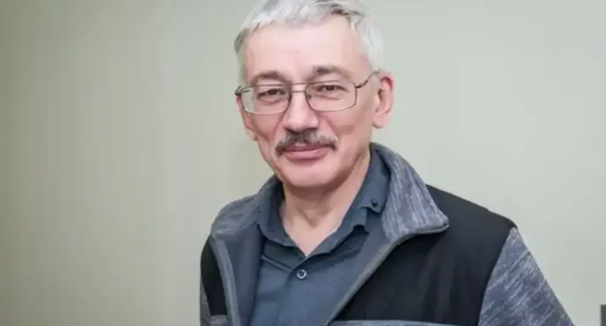 Oleg Orlov. Photo: https://memorialcenter.org/ the organization is included by the Russian Ministry of Justice into the register of foreign agents and is liquidated by the court's decision