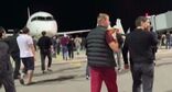 Participants of the riots at the Makhachkala airport. Screenshot of the video from the Telegram channel "Urgently, right now"