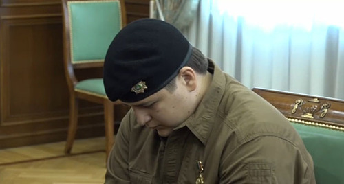 Adam Kadyrov, a son of Ramzan Kadyrov. Screenshot of the video https://t.me/Kokov_Kazbek/3087
