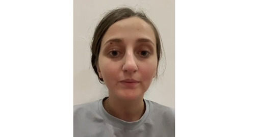 Fatima Zurabova. Screenshot of the video https://t.me/chertamedia/4972