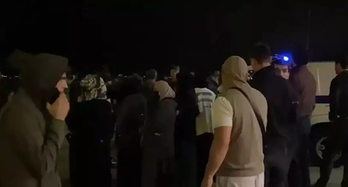 Riots at an airport in Makhachkala. Screenshot of the video https://www.topnews.ru/news_id_789873.html