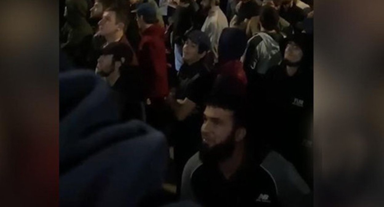 Riots in Makhachkala. Screenshot of the video https://www.rbc.ru/politics/31/10/2023/653eb5399a7947b515dc49e2