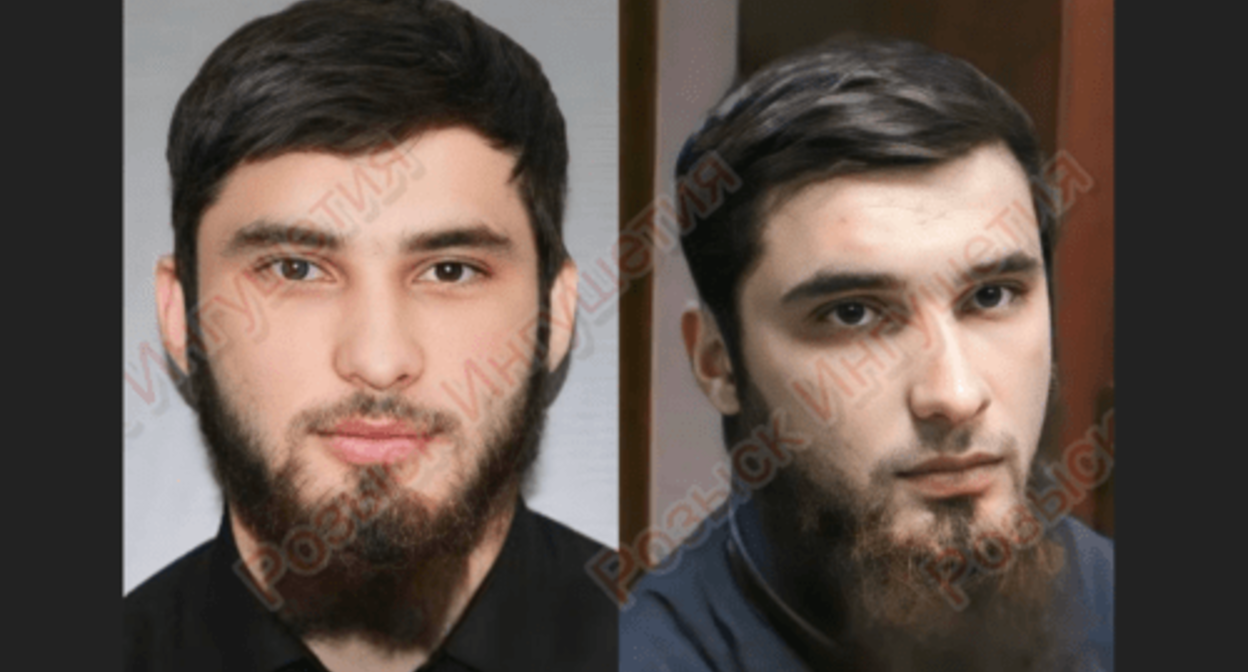 Zelimkhan Tsuroev. Screenshot of the photo posted on the Telegram channel "Wanted Ingushetia" on February 2, 2024 https://t.me/rozyskRI/15122