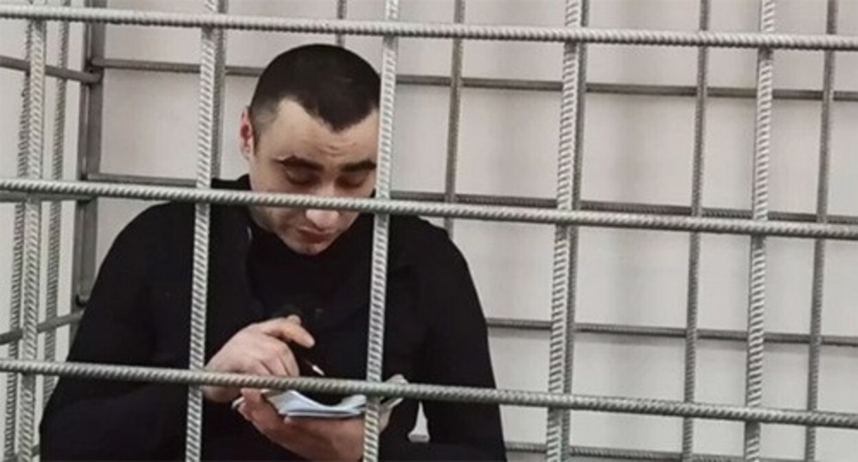 Arsen Melkonyan in a courtroom. Photo by the joint press service of the Volgograd region courts