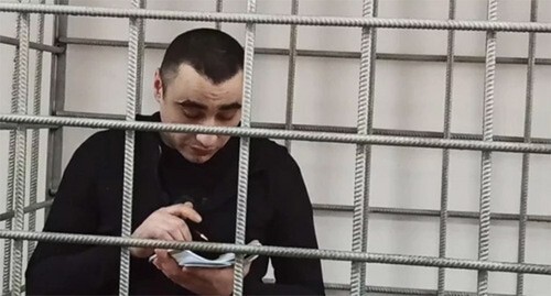 Arsen Melkonyan in a courtroom. Photo by the joint press service of the Volgograd region courts