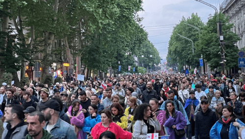 Georgia's "Europe March". Photo by the "Caucasian Knot" correspondent, May 11, 2024