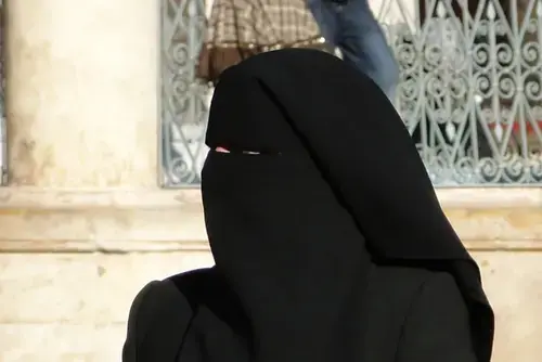 A woman wearing niqab. Photo: Bernard Gagnon https://ru.wikipedia.org