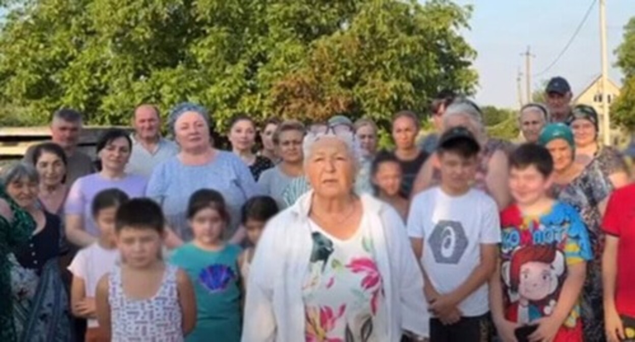 Residents of the village of Urvan opposed the construction of a garbage disposal factory. August 5, 2024. Screenshot of a video https://www.youtube.com/watch?v=gyKX4T1PnO