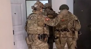 An operation conducted by law enforcers to detain militants. Screenshot of a video posted on Telegram https://t.me/sapakavkaz/2862